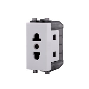 Euro-American Socket with Shutter and Earth 16A