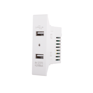 2 USB Socket Charger 22mm