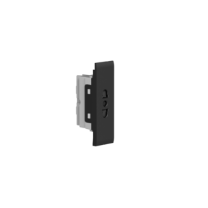 Euro-American Socket  with shutter and earth 22mm